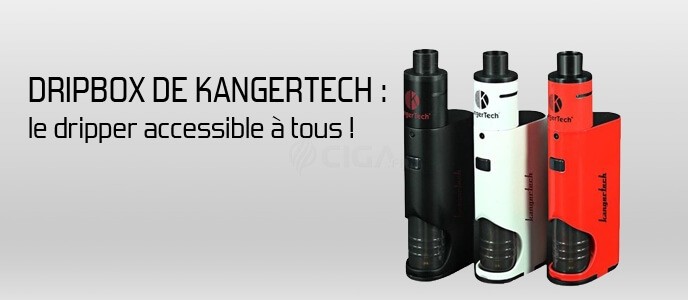 Dripbox de Kangertech : le dripper accessible à tous et avec autonomie !